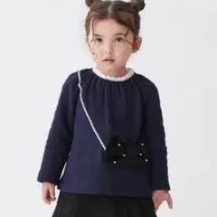 petitmain リボンポシェットトレーナー 110