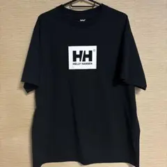 HELLY HANSEN ボックスロゴ 半袖Tシャツ ブラックのサムネイル