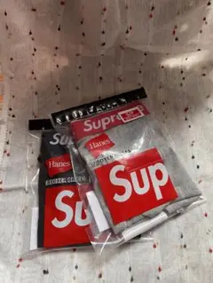 新品 Supreme ボクサーパンツ 黒灰 S 各1枚 送料無料