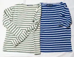 SAINT JAMES 長袖 ボーダーカットソー、半袖　 2枚セット　サイズ0