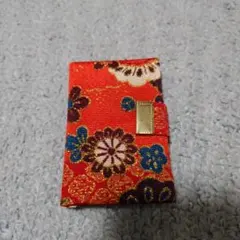 和柄 楊枝入れ付き手鏡