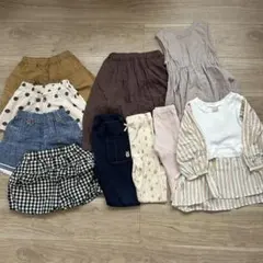 女の子　パンツ　スカート　チュニック　100サイズ　まとめ売り　保育園着