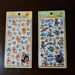 未使用！ボンボンドロップシール！プーさんとズートピア！正規品！