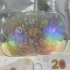 ディズニー ダッフィー＆フレンズ カラフルハピネス クリップ＆シール2枚セット