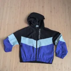 キッズ ウィンドブレーカー ブラック パープル