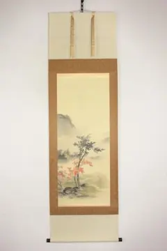 真筆】掛け軸 掛軸 竹に雀◇松浦瑞雲 共箱・タトウ箱付 - メルカリ
