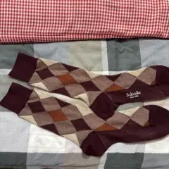 fukuske ダイヤモンド柄ソックス