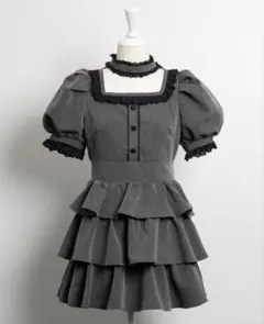 piumティアードフリルミニワンピース 半袖 チェック - メルカリ