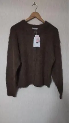 mysa ■新品起毛ニットカーディガン 　Mサイズ