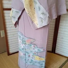 新品 正絹 単衣 女物 長羽織 ラベンダー - メルカリ