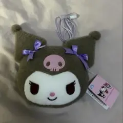 ★クロミ★ サンリオキャラクターズ ふわふわフェイスポシェット