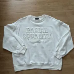 長袖 トレーナー 白