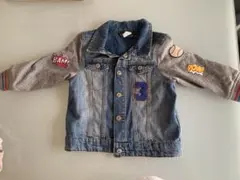 H&M キッズ ワッペン付きデニムジャケット Gジャン