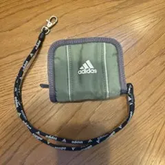 adidas コインケース ネックストラップ付