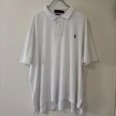 Polo Ralph Lauren ホワイト ポロシャツ　オーバーサイズ　L