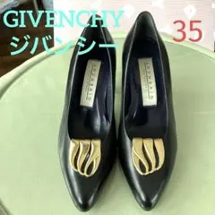 美品❣️GIVENCHY 黒 レザー パンプスのサムネイル