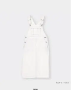 【GU】サロペット オーバーオール　白