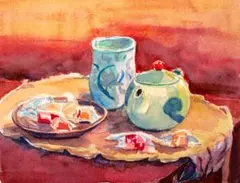 果物の静物 水彩画 2003年制作 額装済みさ - メルカリ