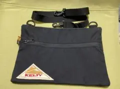 【美品】【KELTY/ケルティ】ナイロンサコッシュ　フラットポーチSM 黒