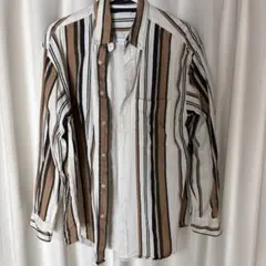 GU 長袖　ツイルオーバーサイズシャツ