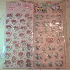 【正規品】サンリオ　ぷくっとシール　ハローキティ　マイメロディ