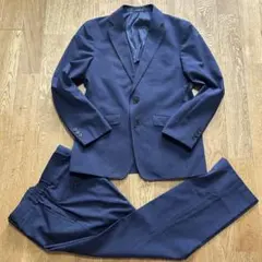 【極美品】CROWDED CLOSETネイビー ストライプ スリーピーススーツ 極美品】CROWDED CLOSETネイビー ストライプ スリーピーススーツ