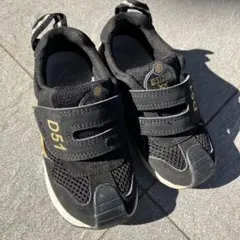 IFME D51 ブラック スニーカー ベルクロ　16cm