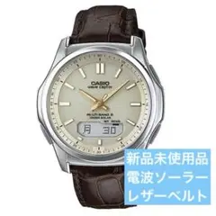 CASIO WVA-M630L-9AJF 電波ソーラー　レザーベルト新品未使用のサムネイル