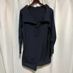y061702 MELT THE LADY シャツワンピース ブラック 長袖のサムネイル