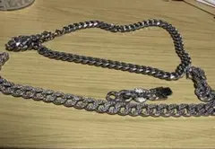 メンズ シルバーチェーンネックレス まとめ売り（12mm60cm＋切れあり）