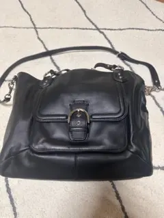 GW特価 COACH コーチ 2WAY レザーバッグ ブラック