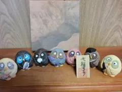 七福神 ふくろう 置物 7体セット