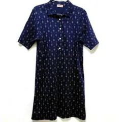 【美品】McGREGOR 半袖ワンピース ネイビー Мのサムネイル