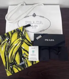 【正規品】PRADA バナナ柄ギフトボックス紙袋セット　美品