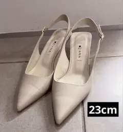 【23cm/本革】バックベルトパンプスのサムネイル