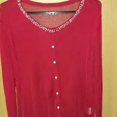 赤いカーディガン