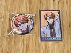 にじさんじ 3SKM 2周年 北見遊征 チェキ　缶バッジ　2点セット