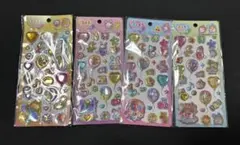 ぷくキラシール ぷくキラ バルーンステッカー 【4枚セット】