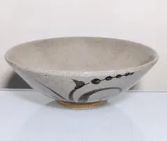 茶道具　唐津焼　茶碗　平茶碗　抹茶茶碗　抹茶碗　茶器　絵唐津　陶器　陶印有　利