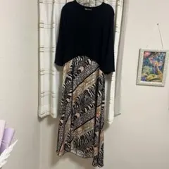 ZARA ワンピース　アニマル柄