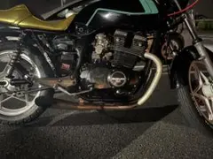 Z1000J/R エラハリ ショート管 マフラー ブラック、無地 【新品