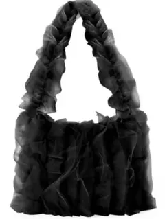 【即購入OK!!】チュールフリルワンハンドルバッグ[tr964]