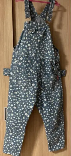 RUSTIC CHARM デニムオーバオール サロペット 星柄
