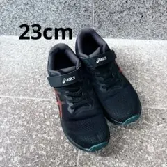 ASICS アシックス　レーザービーム　赤/黒　23cm