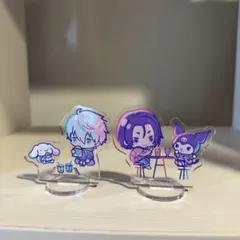 ブルーロック　サンリオコラボ　アクリルスタンド　凪・玲王セット　ミニキャラ