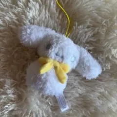 シナモロール ぬいぐるみマスコット 黄色　雪だるま　スノーマン