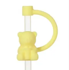 スターバックス　リユーザブルカップ専用ストローキャップベアリスタ　イエロー　黄色