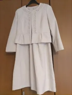 セレモニースーツ 3点セット ネイビー アイボリー　11号　Lサイズ