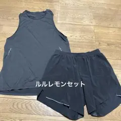 メンズ ルルレモン タンクトップ、ハーフパンツセット