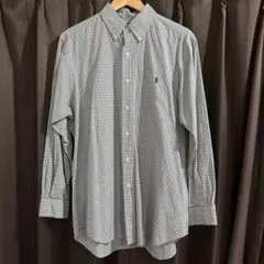 （美品）ラルフローレン ボタンダウンシャツ ギンガムチェック柄